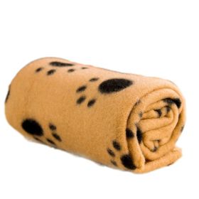 Lovely Pet Paw Prints Fleece Blankets for Dogs Cats Small Pets Animals